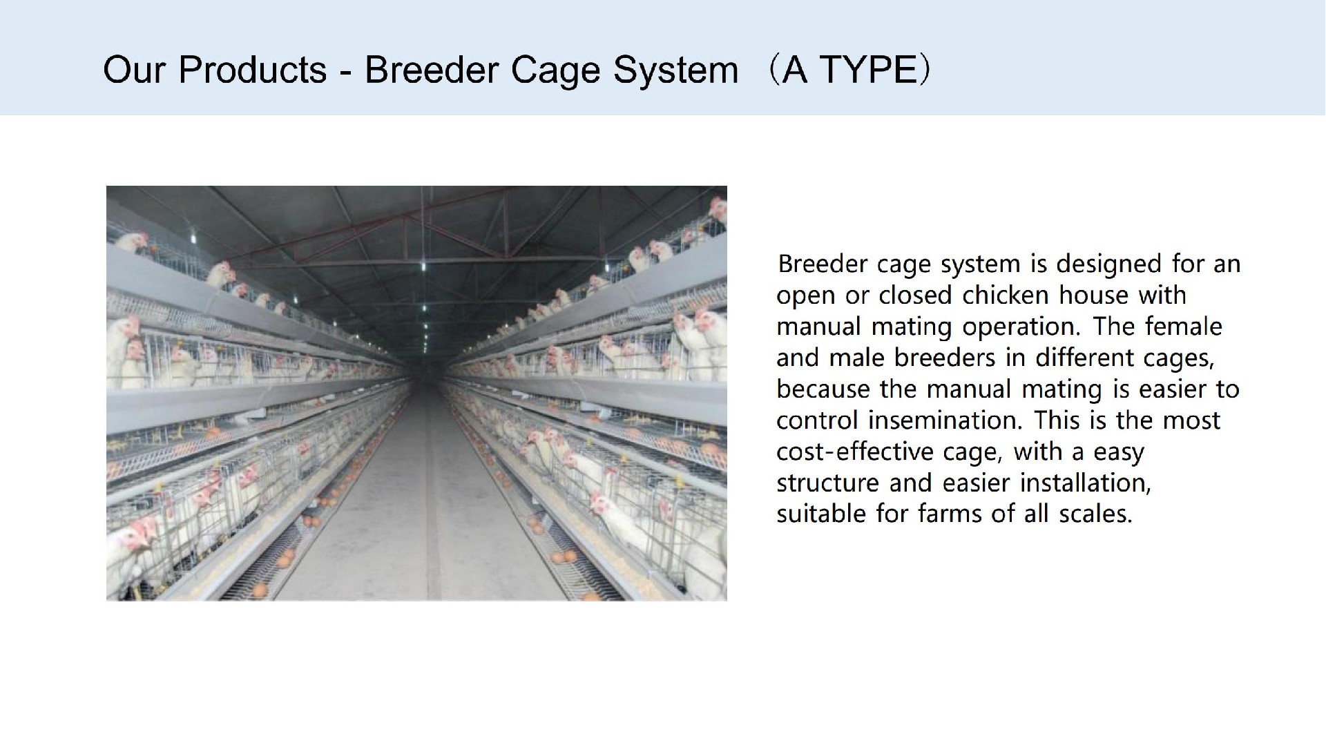 Breeder Cage System (A TYPE）