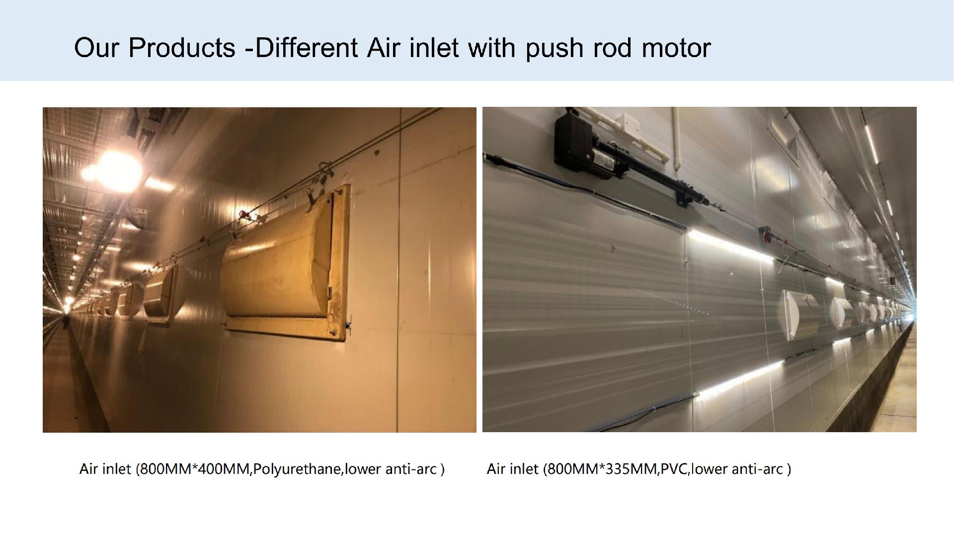 Different Air inlet with push rod motor